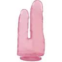 Подвійний фалоімітатор Hi-Rubber Born To Create Pleasure 7.9 Inch 23 см рожевий