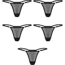 Набор стрингов Obsessive Violami S/M 5 шт (черный)