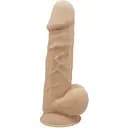 Вібратор SilexD Premium Silicone Dildo Model 1 Size 8.5" LRS 21.5 см тілесний