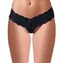 Сексуальные стринги Cottelli Collection String Pearls M черный