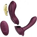 Смарт-вибратор в трусики Zalo AYA Velvet Purple насадка и пульт ДУ