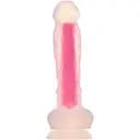 Неоновий фалоімітатор Radiant Glow In The Dark 21 см фіолетовий