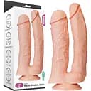 Фаллоимитатор для двойного проникновения LoveToy King-sized 33 см телесный