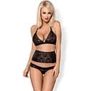 Комплект білизни Obsessive 846-SEG-1 S/M чорний