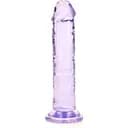 Фаллоимитатор RealRock Crystal Clear Realistic Dildo 6'' 14.5 см фиолетовый