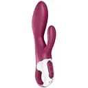 Вибратор-кролик Satisfyer Heated Affair 20 см бордовый