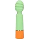 Вібратор Loveline Ribbed Mini 12 см зелений