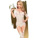 Бодістокінг Penthouse Lingerie Sugar Drop S-L білий