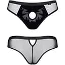 Чоловічі труси-бразиліани Regnes Fetish Planet otwartym XL (чорний)