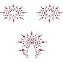 Наклейки на соски Petits Joujoux Gloria червоний