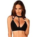 Бюстгальтер Obsessive Brasica XS/S чорний