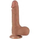 Фалоімітатор Sliding-Skin Dual Layer Dong 7.5'' 19.5 см (коричневий)