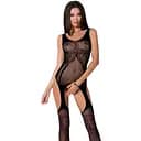 Бодистокинг Passion BS061 комбинезон имитация чулок S/M/L black
