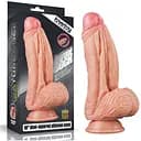 Реалістичний фалоімітатор LoveToy Dual Layered 24.5 см тілесний