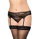 Пояс для панчох SoftLine Garterbelt 3316 XL (чорний)