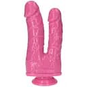 Подвійний фалоімітатор Toyz4lovers Romolo e Remo 7.5" 18.5 см (рожевий)