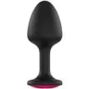 Анальная пробка Dorcel Geisha Plug Ruby L с шариком внутри создает вибрации диаметр 4 см