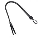 Плетіння гнучка Снейк, натуральна шкіра, колір чорний, довжина - 80 см