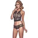 Еротичний комплект з відкритим доступом Anais Cristal XL чорний