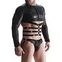 Топ із довгими рукавами Regnes Fetish Planet Wetlook XXL (чорний)