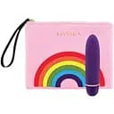 Вібропуль Rianne S Classique Vibe міні-вібратор 7 режимів чохол-косметичка Pride Deep Purple