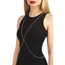 Золотистая цепочка для бюста Bijoux Pour Toi Elena со стразами Gold