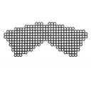 Маска в наявності Bijoux Indiscrets - Erika Mask, вінілова, клейове кріплення, без зав'язок