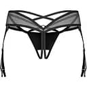 Стрінги Obsessive Dominna otwarte 2XL/3XL (чорний)