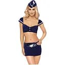 Еротичний костюм стюардеси Roxana 6777 L (синій)