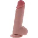 Фалоімітатор Deluxe Dual Density Thick 25 см (тілесний)