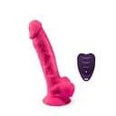 Вибратор Silexd Dildo Model 1 Size 8" LRS, 20 см (розовый)