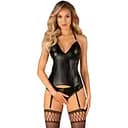 Комплект Obsessive Viranes XS/S чорний