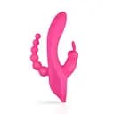 Вібратор-кролик Teazers Double Rabbit, 21 см (рожевий)