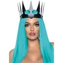 Корона Leg Avenue Faux leather spiked crown