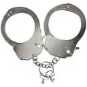 Наручники металлические Adrien Lastic Handcuffs Metallic (полицейские)