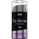 Збуджуючий гель Intt Excitation 15 мл з екстрактом женьшеню, з ефектом вібрації