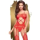 Бодистокинг Penthouse Lingerie Hot Nightfall S-L красный