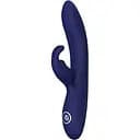 Вібратор-кролик Dreamtoys Blue Evolution Themis 22 см синій