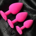 НАБОР СИЛИКОНОВЫХ АНАЛЬНЫХ ПРОБОК «РОЗА»