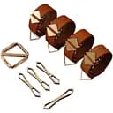 BDSM набор Lockink Hogtie Set коричневый