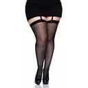 Панчохи Leg Avenue Sheer Stockings + Black Plus size