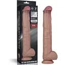 Фаллоимитатор Dual-Layered Silicone Nature Cock 14.5'' 37.5 см коричневый