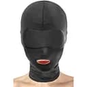 Капюшон для БДСМ с открытым ртом Fetish Tentation Open Mouth Hood