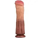 Фаллоимитатор LoveToy Dual Layered Silicone Cock 12" 30 см коричневый