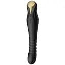 Смарт-вібратор-пульсатор Zalo King Obsidian Black кристал Swarovski