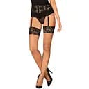 Панчохи Obsessive Serafia XL/2XL чорний