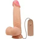 Вібратор Baile Sliding Skin Sadik 8.5'' 21.8 см тілесний