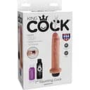 Фалоімітатор King Cock Squirting Cock 21.6 см тілесний