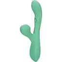 Вібратор Loveline Pulse Wave and Tongue Flickering 23 см зелений