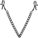Затискачі для сосків Bedroom Fantasies Nipple Clamps with Chain - Black